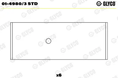 GLYCO 0149803STD Kol Yatak Cıtroen C1 107 Aygo Yarıs Sırıon Cuore 2005- 01-4980/3  0118.F5