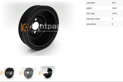 KENTPAR 163 Krank Kasnagı Golf Vı Caddy Iıı Passat 1.2 Tdı 1.6 Tdı 1.9 Sdı 2.0 Dtı 08- Cay Bmn Clc Caa Cfw 038105243M