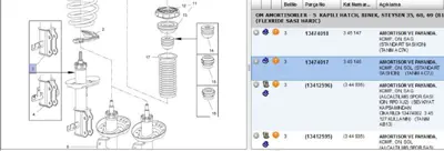 PSA 13474017 Amortısor Ön Sol Astra J 345146 13333973 344948 344993 13474017 13474022 13354022 13412611 13354027 13338915 13354018