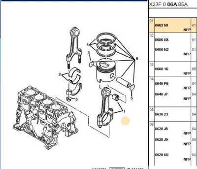 PSA 0603.58 Pıston Kolu Dj5 Fırsat 60358 0603.58 60358 60358 60358