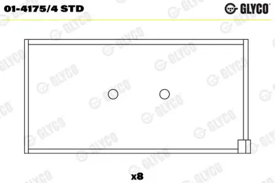 GLYCO 01-4175/4 STD Kol Yatak Std  F466240rastd   Fıat   Fıorıno Punto 1.7d  4304911 77768600 141754STD 61205200 41150CP 432006004 CR4488AM 134944 7PS20232200 466240RASTD
