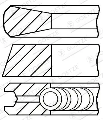 GOETZE 08-138000-00 Segman Std Adet  Fıat Ducato 2.3 Jtd 04.02-Euro3  138000 34106860642 500102 2431601 243161701 573294JAS 2138000 402B0538 GDB1802 LP2131