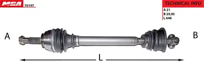 MGA 70197 Aks Komple Sol R21 Manager Optıma 7701349785 7700759836 7701351266 482T DS39040 T49091 D90076031 7702123603 SPI22064 7700856715