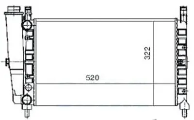 MGA 80900 Su Radyatoru Fıat Uno 70 8MK376713391 61838 7685063 FTA2122 1043009 DRM09144 730489 7739955 46551218 730991