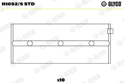 GLYCO H1052/5 STD Ana Yatak Std  Renault   R21 Concorde 2.0 J5r J7r  7701348543 H10525025mm 11330 312643025 7700655872 31264025 10510052 H10525STD 21HS20005000 312643