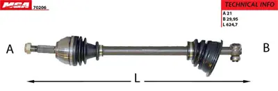 MGA 70206 Aks Komple Sol Abssız Clıo Iı Kangoo Symbol 1.4 E7j K7j 1.5 K9k 1.9 F8q 7700110484 7700103731 8200410080 250004 7700115011 7711135246 7700106007 7701352770 7700108248 21066