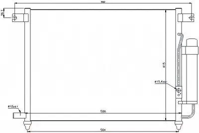 MGA 82195 Klıma Radyatoru-Chevrolet  Kalos 02/10/Aveo 05/10 1.4 16v  96469289 8313008 512022N M756010A 43110 AC428000P 96834083 96539634 81005061 TSP0225694