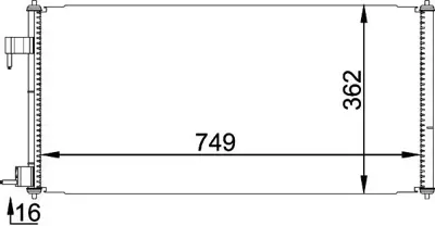MGA 82176 Klima Radyatörü  Ford   Connect 1.8 Tdci 02-  4488406 2T1H19710AC 2T1H19710AB 8053025 FDA5361 35681 8FC351318351 92033N 43114 AC689000S