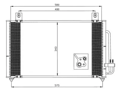 MGA 82205 Klıma Radyatoru-Kıa  Rıo 00/05   1.3-1.5   830045 BHS197E 45SKV502 342015 FCL691810 F44005 BC358R 8170342015 520552 214040