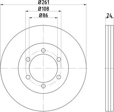 MGA 50328 Fren Dısk On Hava Kanallı 261-6  Kıa  Bongo 04 - 11  38-14100701 0K60A33251A
