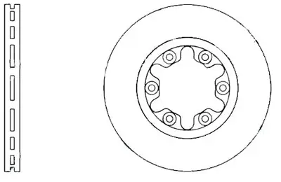 MGA 50385 Fren Dısk On Hava Kanallı 273,5-6  Ford  Ranger 4×4 98 - 02 / Mazda  B2500 4×4 98-05   UH7433251 313256 812050147 XM341027BA M5008V 9A86010 NBD1194 BG3809 F026A01396 UN1333251
