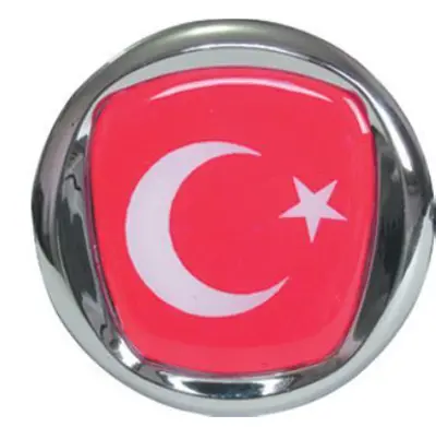 AYHAN PLASTIK A5665 Turk Bayraklı Arma Cap 75 Mm  Fıat   Dob.Alb.Pal.Slx Dks 06-09  51804366 51932710