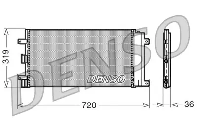 DENSO DCN09042 Klıma Radyatoru Fıat Doblo 1.4 1.6 16v 1.3 Jtd 01- 51758873 345355 814401 AC830000P QCN582 35752 350203496000 RA7111270 KFT5342 104777
