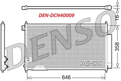 DENSO DCN40009 Klıma Radyatoru-Honda  Accord 03//  2.2 Ctdı Dızel    8FC351343711 80101SEFE11 HDA5239 102018N V26620016 HDA5239D AC826000S 169932 94788 713M34