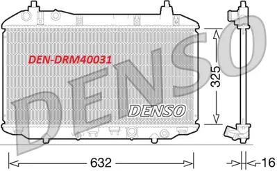 DENSO DRM40031 Su Radyatoru-Honda  Cıvıc 07/11  1.4 Hb    KHD2188 19010RSHE01 53529 DRM40031 ADH29874C 735241 105106 311980 68147 R14185