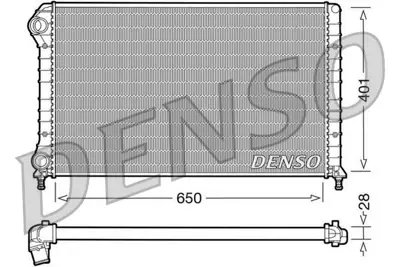 DENSO DRM09061 Su Radyatoru Fıat Doblo 1.4 1.6 1.9d 01- 51867711 K51779232 51827920 ACI17002262 734227 K46753153 46749018 K51779235 109312 51934381
