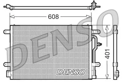 DENSO DCN02012 Klıma Radyatoru Audı 8E0260403T CO4246 925649 TSP0225511 4477501061 8E0260403L 8E0260403Q 8E0260401Q KAI5238 103826