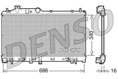 DENSO DRM36009 Su Radyatoru-Otom.- Subaru  Legacy 05//  2.0   45111AG020 55106116 735212 60512068 350034N SU2068 67725 67730 DRM36009 45119AG020