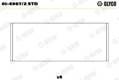 GLYCO 01-4967/2 STD Kol Yatak Std Fıat 500 L 0.9 13-/ Punto Panda 0.9 12- 55224398 149672STD