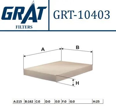 GRAT 10403 Polen Fıltresı Fıat Doblo Idea Punto 01- FKFIA026 46723245 FKFIA034 28000210272 FKFIA038 600093 K9001 K30143 352003338 154072426135