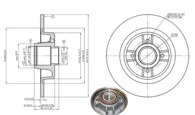 MGA 50420 Fren Dısk Arka Rulmanlı Abs Sensor Halkalı Megane I Sw Scenıc I 7701206328 D1428 54414PRO D2650 DF29584 BDC5243P BG9029RS 5753 986479270 DDF16411