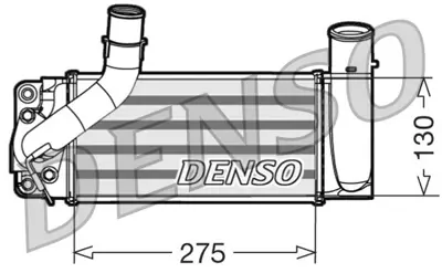 DENSO DIT50007 Turbo Radyatoru Intercooler Toyota Corolla 1.4 D4d 07-12 Aurıs 1.4 D4d 2007-2012 Yarıs 1.4 d4d 2005-/ 179000N040 DIT50007 96429 RA8280230 30245 TO4566 30787 179000N020 DIT50001 JD1270000920