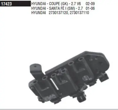 DODUCO 17423 Bobın Hyundaı  Santa Fe I 2.7 01-06 2730137120 MMI030121 DC1111 IC17117 WG1796842 CP123 5C1158 B49007 12413 220830135