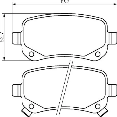 MGA 55630 Fren Balatası Arka  Fıat Freemont 2.0 Jtd Dodge Journey 08- Chrysler Grand Voyager V07-  573299CH CBP36067 K68029887AA N09488 B1G12018672 109502 B110989 X41266 68159138AA 181910