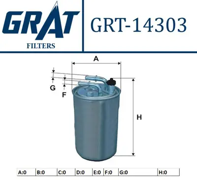 GRAT 14303 Yakıt Fıltresı Opel Corsa D-E 1.3 Cdtı Yenı Tıp 813070 WG1019308 KL792 2409900 WG1215116 8021HKFPCSMS FL07403 DNW2505 EFF527020 WG1748148