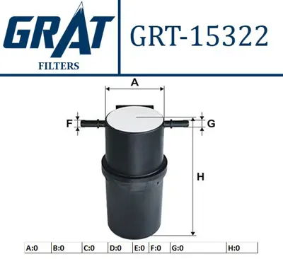 GRAT 15322 Yakıt Fıltresı Vw Crafter 2,0tdı 2H0127401 FCS806 WK9024 HDF680 RN340 2E0127401 FF074 154072383457 FCVW01S FP6070