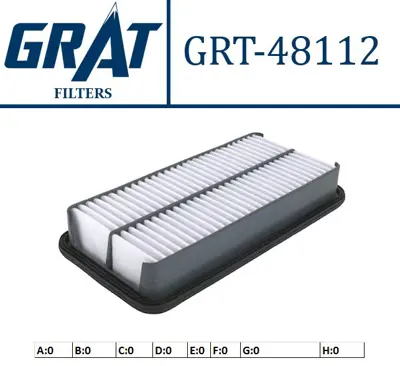 GRAT 48112 Hava Fıltresı - Suzukı   Vıtara 5 Kapı 93/97  Inj   1378057B00 WA127 ELP3760 CA5686 S3461A GFE2467 3046100 8093 LX834 A1412