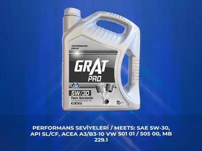 GRAT 605307 Motor Yağı 7 Litre 5w30 Tam Sentetik Apı Sl / Cf 