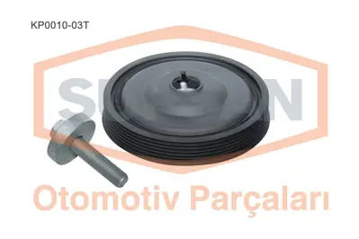 SUPSAN KP0010-03T Krank Kasnagı 1 Cıvata-Pul-Ozel Kaplamalı Pulrenault  Clıo-Kangoo 1.5dcı K9k 123033245R A6070300600 123031777R 8200699517 658384 8200687605 8200544135 80001299 1230300Q2K DPF35521K1