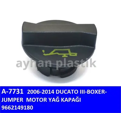 AYHAN PLASTIK A7731 Motor Yag Kapagı  Fıat Ducato Iıı Peugeot Boxer Cıtroen Jumper 06-14  1180R1 9662149180 318898 8826 3798 T403798 756794 9890 YS4G6766AA 43039