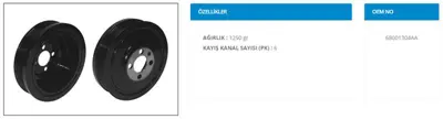 KMETAL 31-1008 Krank Kasnagı Vw Audı Seat Skoda 03G105243