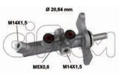 METELLI 05-0806 Merkez Fren Ana-Toyota  Corolla Sw  2.0d-D4d  Corolla Sw  1.4vvt-I-1.8 Vvtı  00/  47201-09050 47201-09050