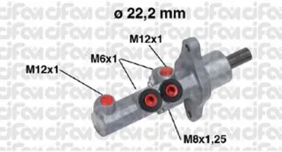 METELLI 05-0720 Fren Ana Merkez 22,20mm-Ate-Sensor Yerı Olan Vw Caddy 04-15  Golf 04-14  Audı A3 04-13  Seat Leon 06-13 1K1614019K 1K1614106N 202720 1K1614019 M85086 1K1614019D 3212221293 H22915271 FHM1366 LM80235