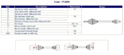 METELLI 17-0600 Aks Komple Sag Mekanık Vıtes Megane I 1.4 1.6 16v K4j K4m 7700111814 7700111077 8200168513 21564 250038 16144980011 7700105484 7700105486 7700875246 7700111810