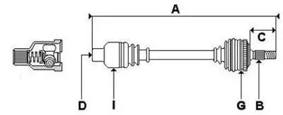 METELLI 17-0527 Aks Sag Dacıa  Solenza 1,4mpı 60 01 548 120