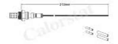 CALORSTAT by Vernet LS010223 Lambda - Oksıjen Sensoru  0258001027 Opel  Corsa B-Astra-Vectra 25164596 1821364B00000 25105107 97360608 855315 25105901 96335925 855333 8251331850 25162012