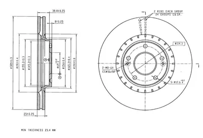 MGA 50483 Fren Dıskı On Havalı Hyundaı Tucson 2015-/ Kona 2018-/ I30 2015-/ Kıa Sportage 2015-/ 305×5 51712D7000 600HH29 DIH29 51712C1000 BR4242C 285353120 KIA142 285353152 60H29 491285353120