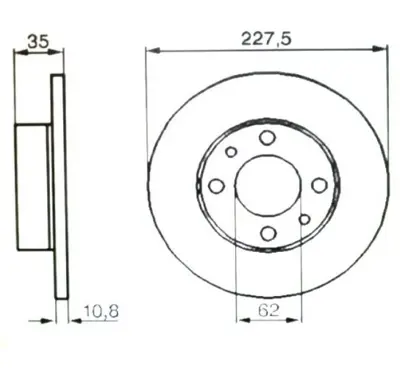 MGA 50521 Fren Dısk On Duz 240-4  Fıat  M131 Dogan Slx  00 -   85050400 85050400