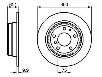 MGA 50524 Fren Dıskı Arka Duz  Bmw   E34  34211156668 B2241P 92042300 3155233004 BS3420C 812011180C 15868 PCD13822 150126720 986478321