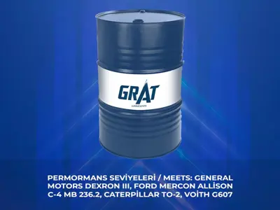 GRAT 600020 Atf Dexron Iı 180 Kg Varıl  205 Lıtre 