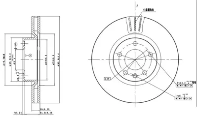 MGA 50569 Fren Dısk On Duz 296-5  Opel  Omega A B 94 - 03  569044 1342124 812024120 15843 5067 633910 4848 186491 561730B 6155216009