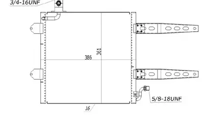 MGA 82292 Klıma Radyatoru-386x16x361 Vw Polo 95-00 6N0820413B 58005150 817247 8FC351037421 AC216000S 94260 6N0820413A 7402006 VW5150 6N0820413