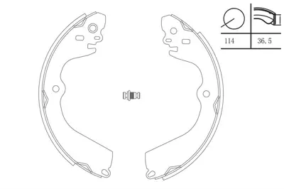 MGA 54314 Arka Pabuc Balata -Nıssan   Nv200 2010/     D4060JX00A 2722856 3013705132 355022111 MFR705 109901556 171072 Z447000 D4060JX01A 986487928