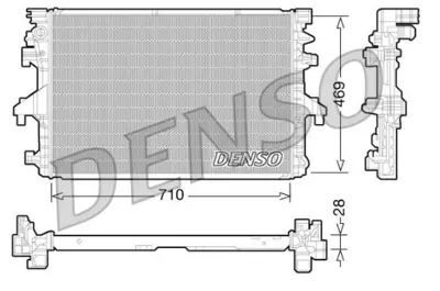 DENSO DRM32038 Su Radyatoru Vw Transporter 10-15 Caab-Caac-Cfca 58002317 7E0121253A 701654 VW2317 9568302317 DRM32038 53154 65285 105879 VN2317