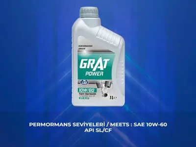 GRAT 610601 Motor Yağı 1 Litre 10w-60 Apı Sl/Cf 