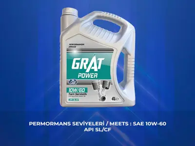 GRAT 610604 Motor Yağı 4 Litre 10w-60 Apı Sl/Cf 
